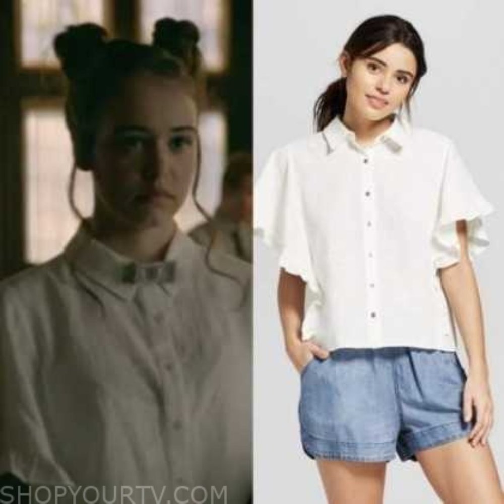 Universal Thread Ruffled Button Down - Picture 3 of 12